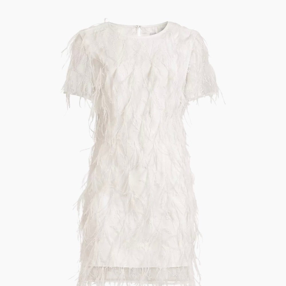 Milly Rana Feather Shift Dress